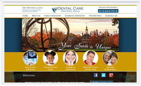 Dental Website Animation