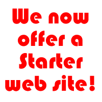 We now offer a Starter web site!